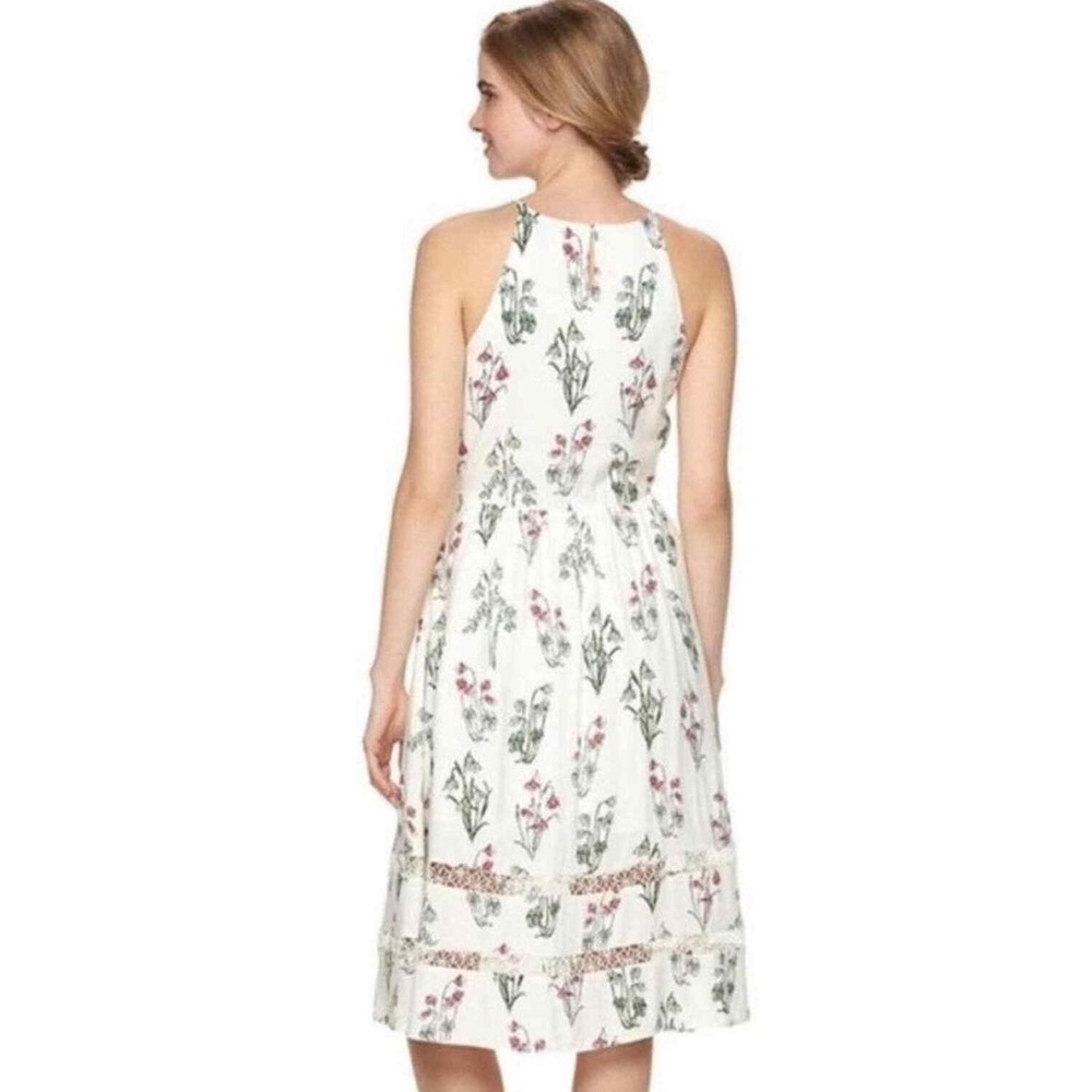 SOLD LC Lauren Conrad Disney Collection White Tea Floral Dress - Women’s Small - Picture 8 of 9